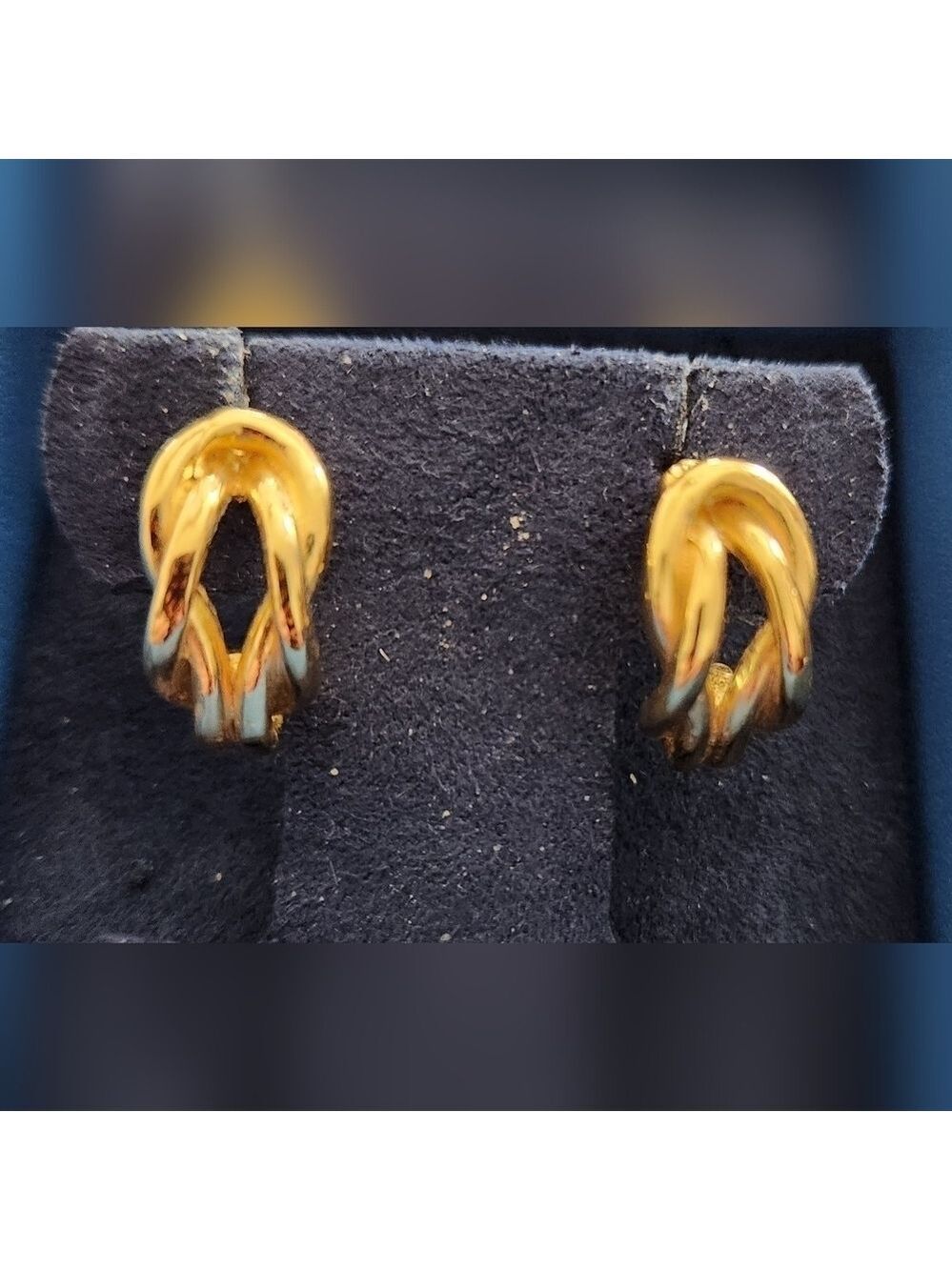 14k GOS Love Knot Post Earrings